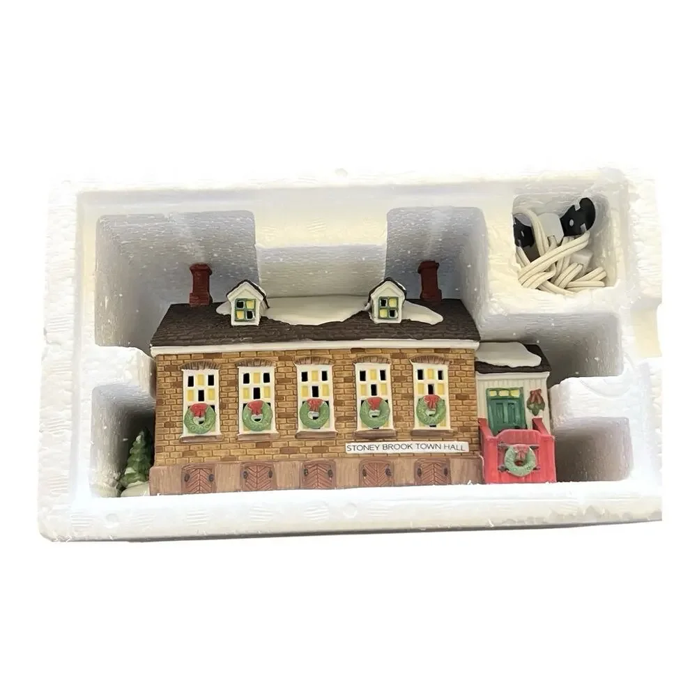 VTG Dept 56 Heritage Village Stoney Brook Town Hall New England Series RETIRED